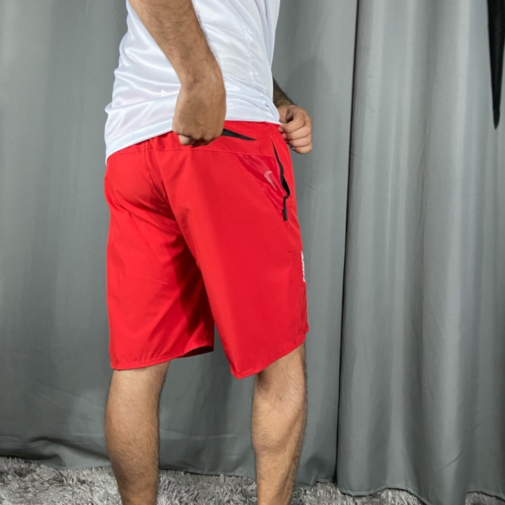 Bermuda Masculina com Zíper em Elastano – Vermelha (P ao G2)