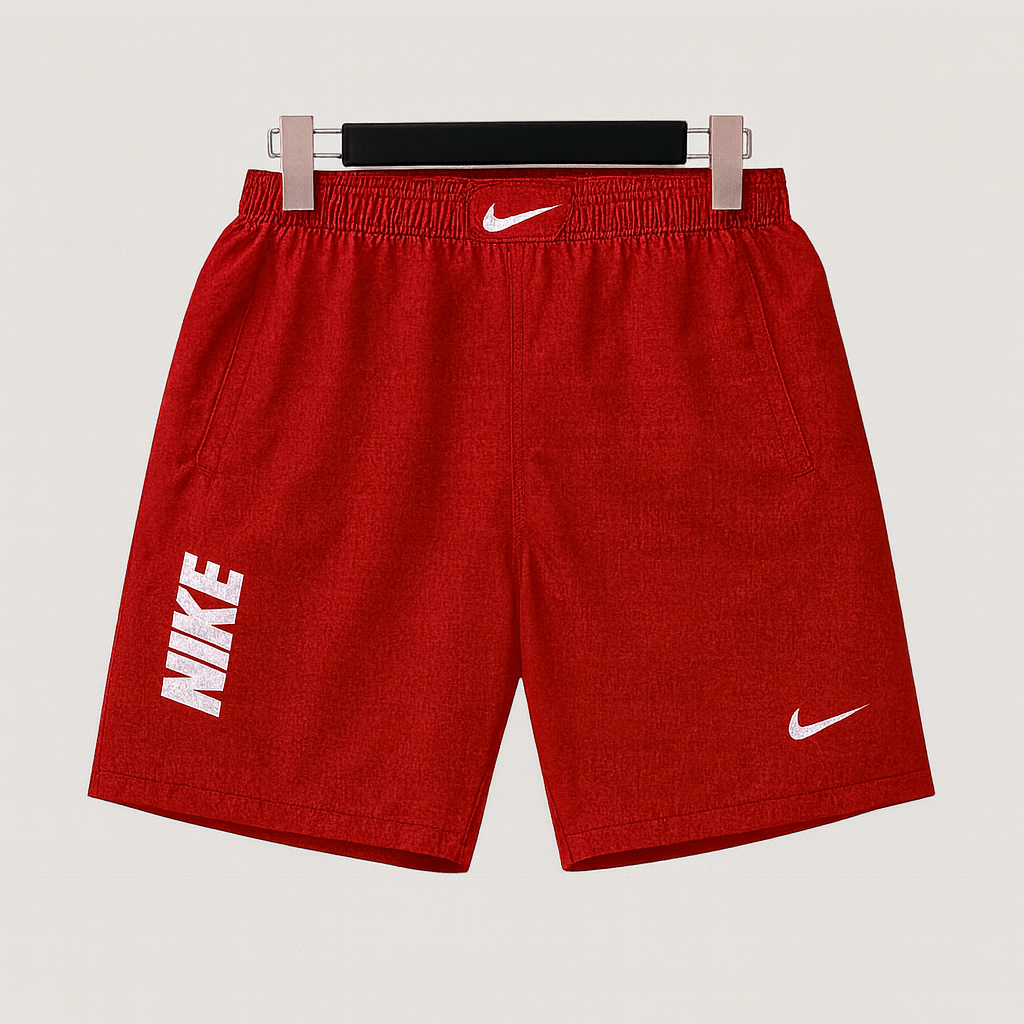 Kit 2 Bermudas Masculinas com Elastano – Branco e Vermelho (P ao G2)