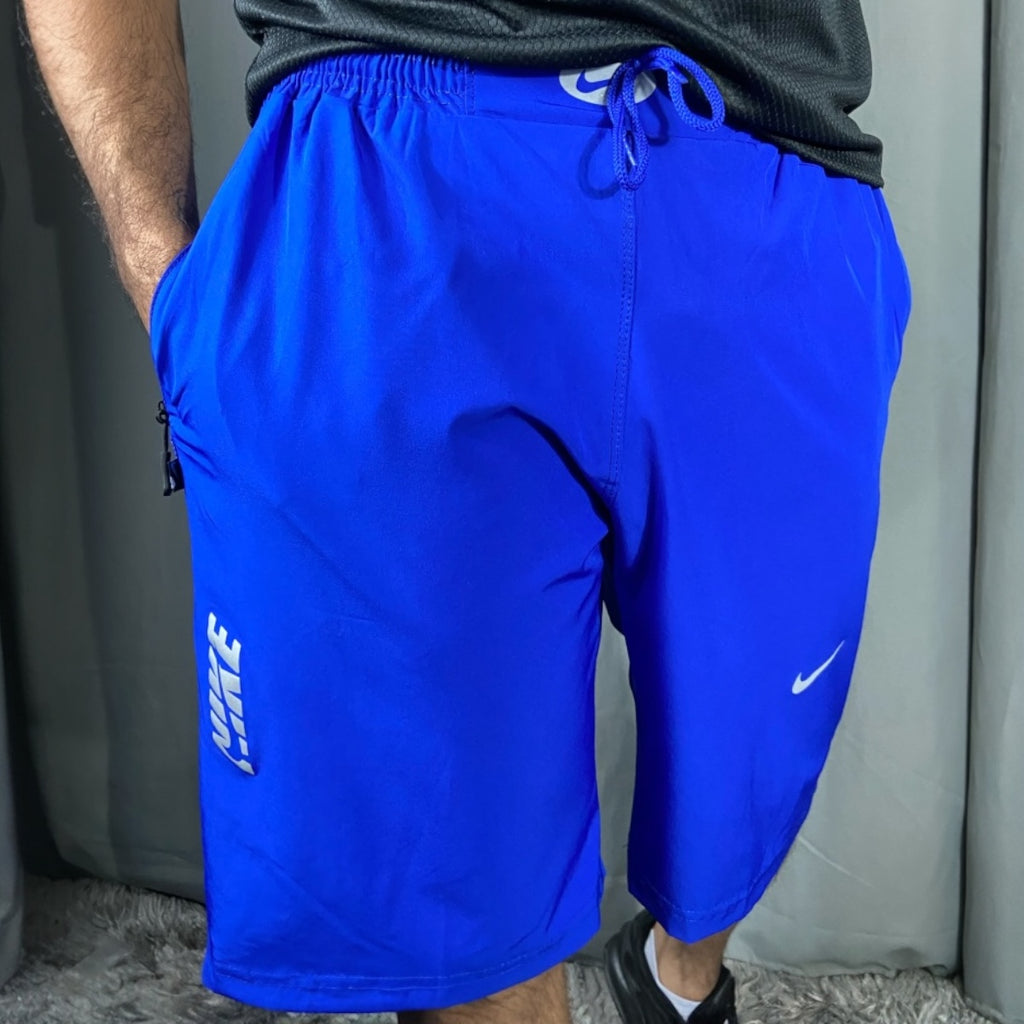 Bermuda Masculina com Zíper em Elastano – Azul Royal (P ao G2)