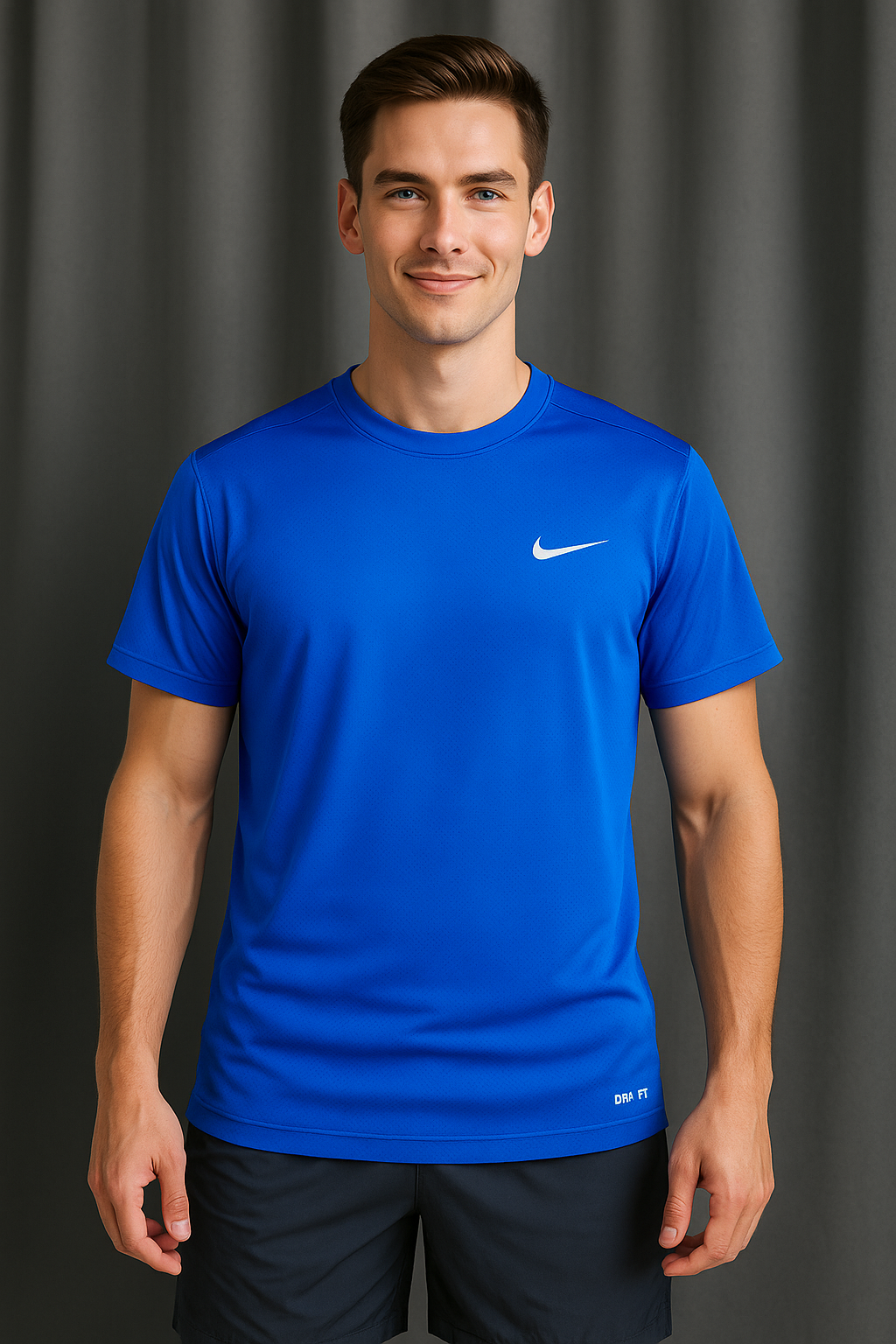 Camiseta Masculina Tech Dri-Fit – Azul Royal (P ao G3)