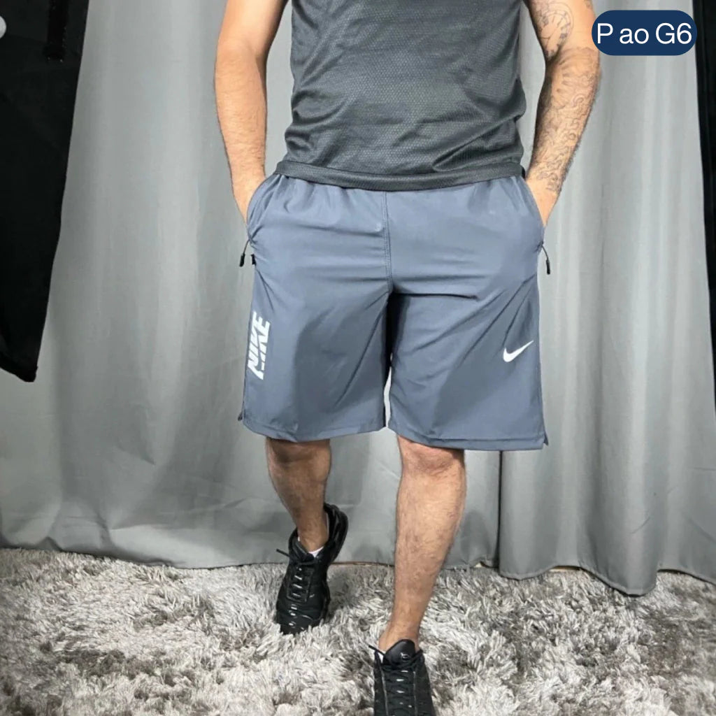 Bermuda Masculina com Zíper em Elastano (P ao G6)