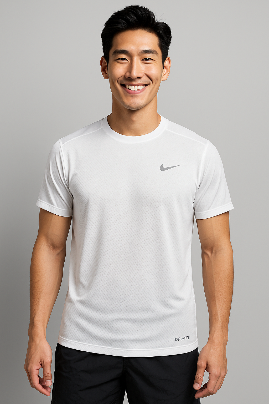 camisa masculina branca plus size dri fit