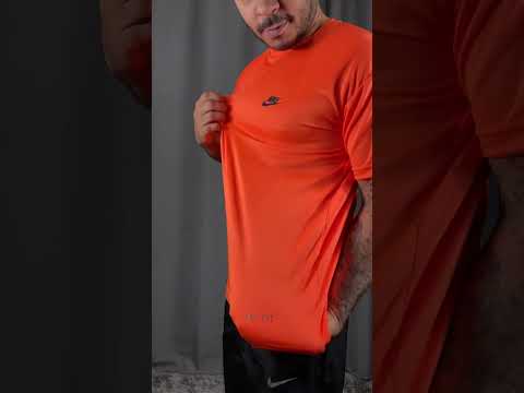 Camiseta Masculina Tech Dri-Fit – Laranja (P ao G3)