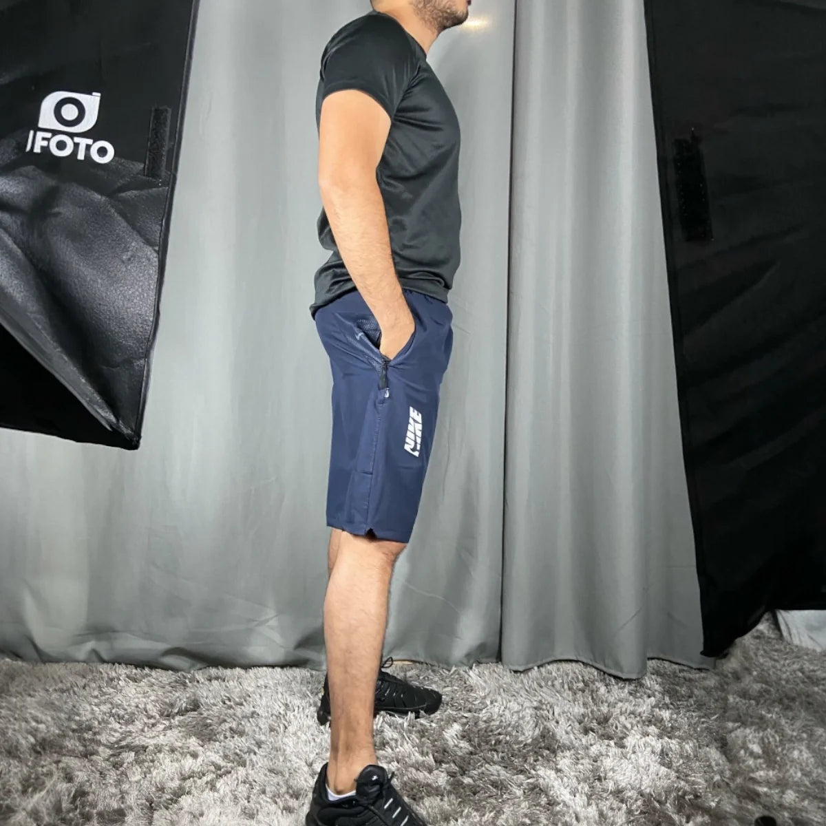 Bermuda Masculina com Zíper em Elastano (P ao G6)